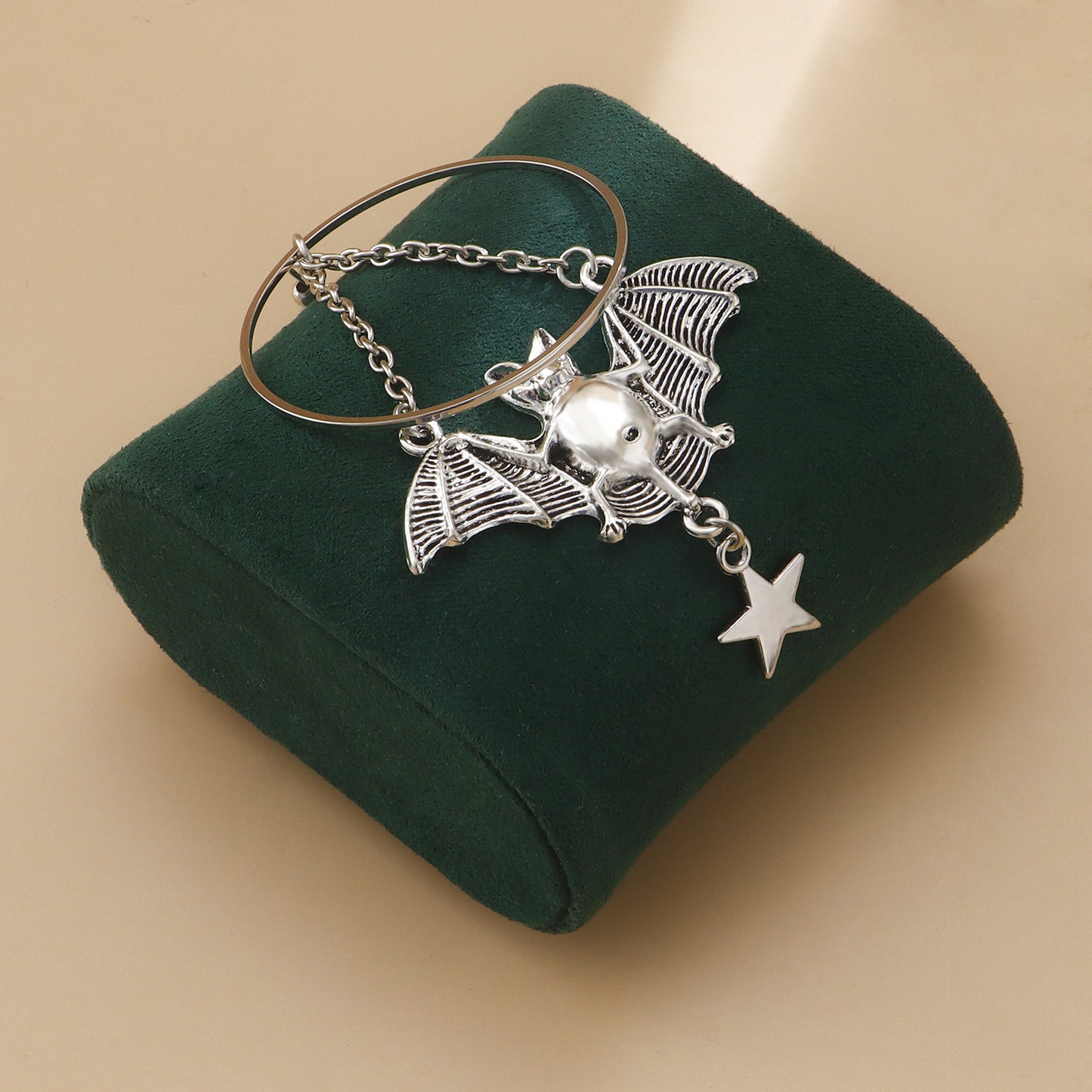 European and American cross-border jewelry, ins, geometric rings, Batman pendants, earrings, earrings, women's earrings, high-end niche