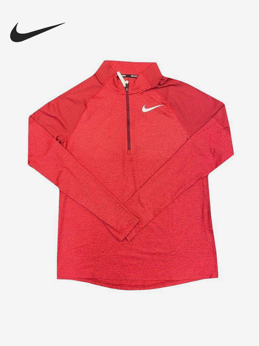 Nike Official Genuine Spring Men's Half Zipper Running Sports Training Long Sleeve AH8974-638