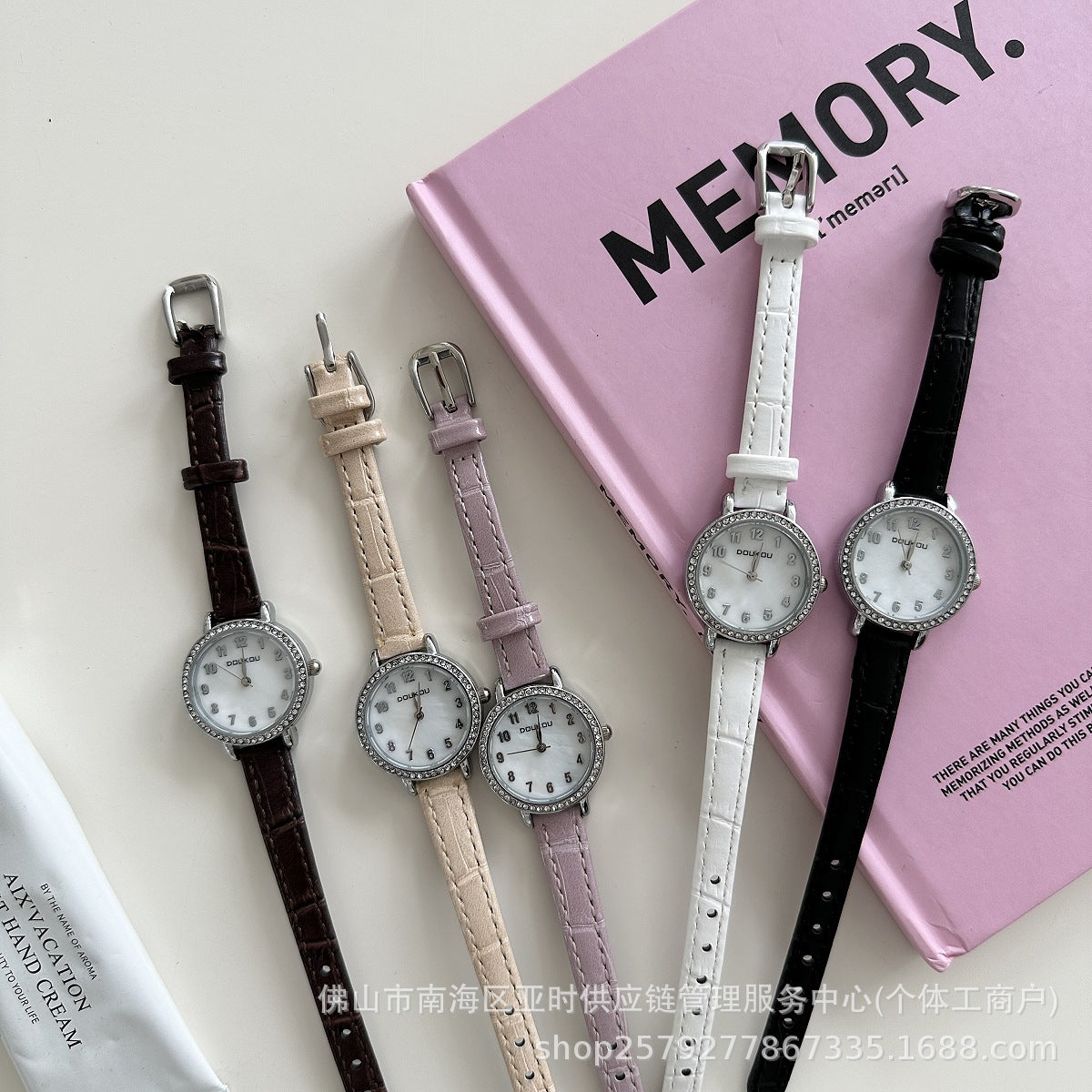 DOUKOU Hot Item Starry Pearl Belt Watch for Women, Students, Simple Commuting Women's Watch, Cross-border Quartz Watch Source