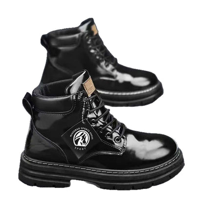 2026 Spring Cross-border Bestselling Martin Boots, New Men's Casual Boots, Vintage British Style Mid-Sleeve Casual Work Boots
