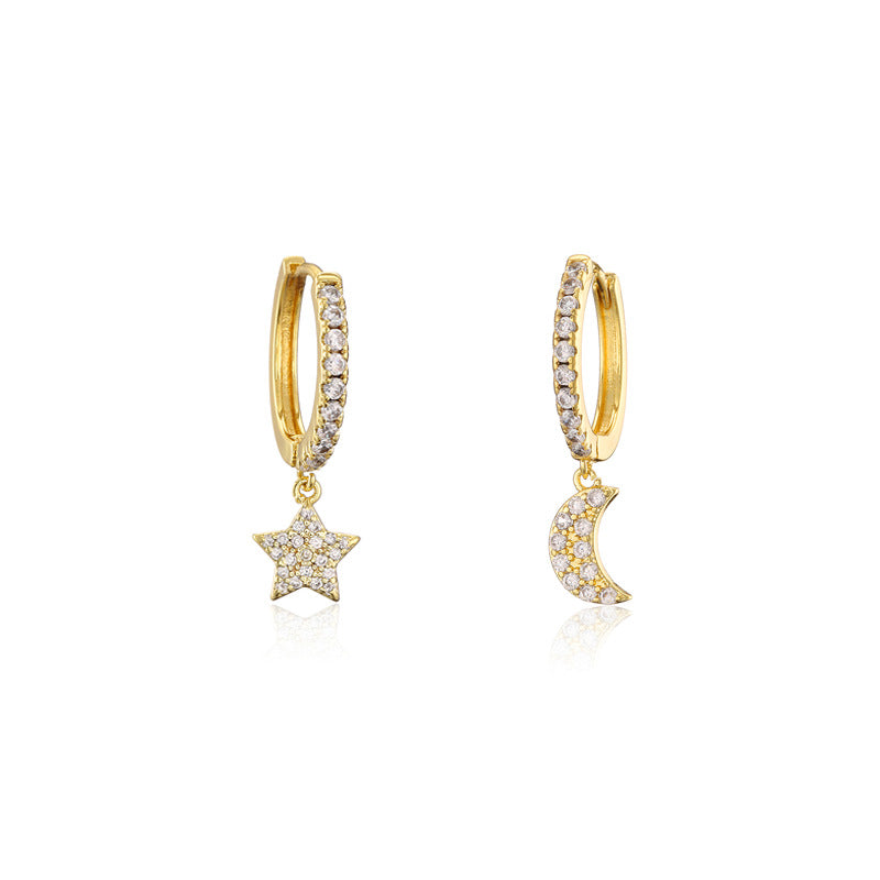 RAKOL designer creative small round hoop earrings for women, European and American fashionable simple geometric earrings, in stock wholesale