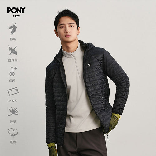 PONY1972 Autumn and winter new outdoor sports light and warm goose down down jacket 244M2OF20