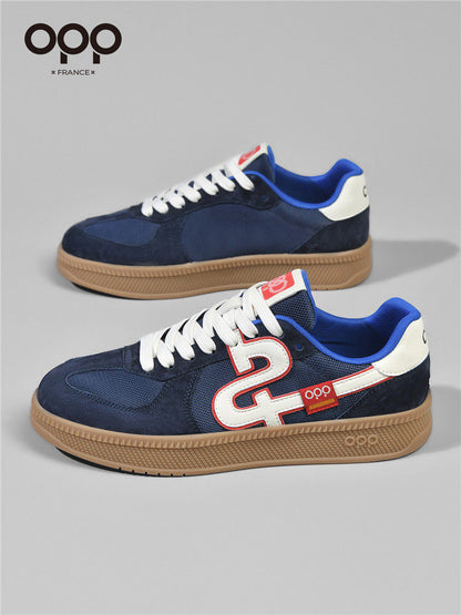 OPP men's shoes spring light luxury versatile niche red low-top commuting casual sports thick-soled retro moral training board shoes
