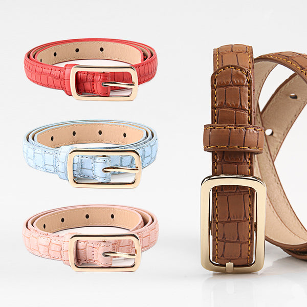 Cross-border European and American new women's belts are fashionable, simple and versatile, casual with dresses, jeans, coats, belts, women