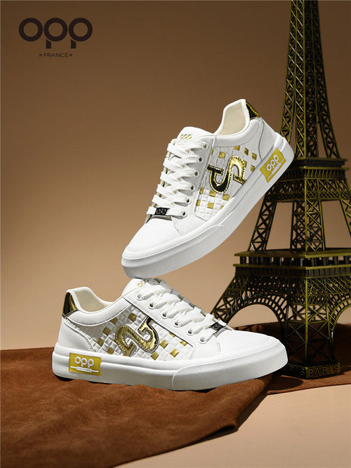 OPP men's shoes spring 2026 new niche design sense original and versatile casual sports light luxury low-top board shoes for men