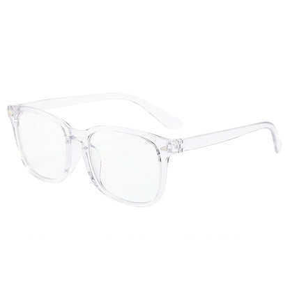 Classic transparent blue light blocking glasses frame, square and round frame, bare-faced flat light glasses, face-fixing students, myopia glasses frames make the face look smaller