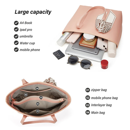 Cross-border hot-selling bags women's bags 2024 new European and American fashion large-capacity tote bags women's shoulder bag batch