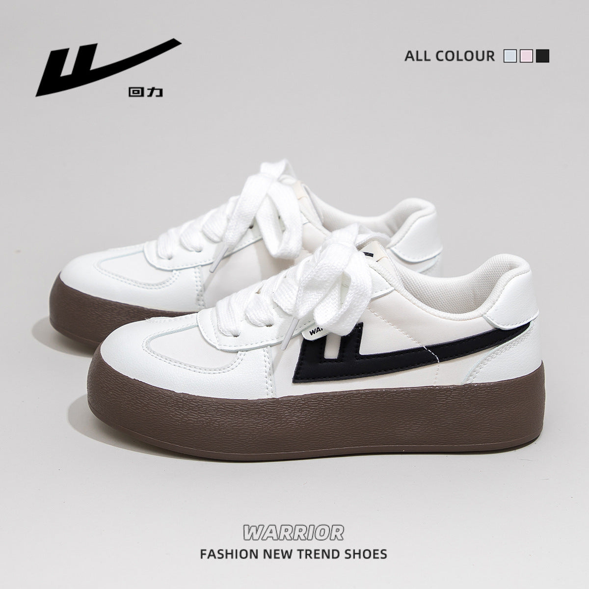 Pull-back shoes, couples, lightweight and energetic, retro German training shoes, rounded casual platform shoes, men's and women's shoes