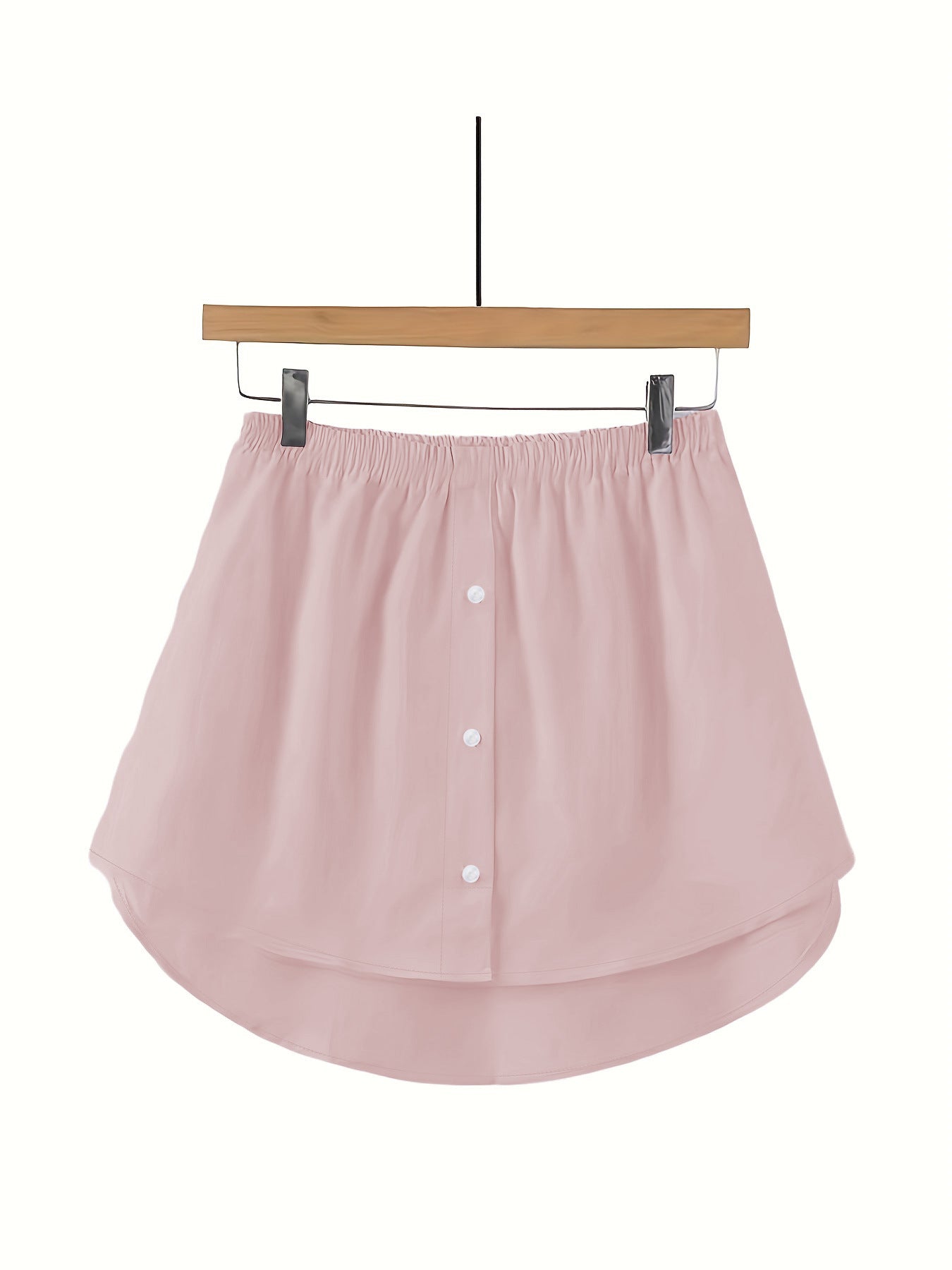 Popular cross-border versatile new shirt, faux-hem sweatshirt, paired with women's inner layer, Korean A-line skirt to cover the butt