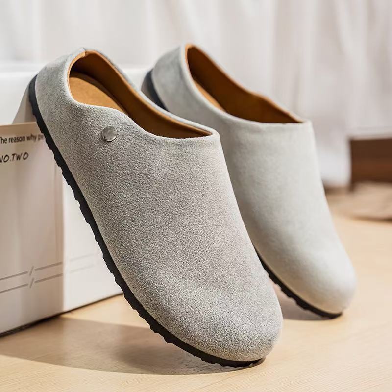 2026 New Men's Soft-Soled Closed-Toe Slippers, Casual Non-Slip Closed-Toe Slippers, Everyday Comfort and Fashion, One-Foot Slip-On Men's Shoes