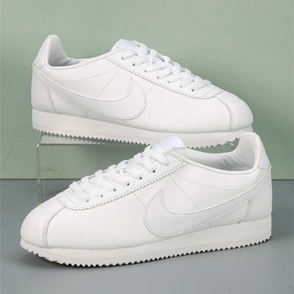 Sapatos CORTEZ Clássicos Impermeáveis em Couro Forrest Masculino e Feminino | Tênis Retrô de Corrida Esportivo Casual Transfronteiriço Comércio Exterior