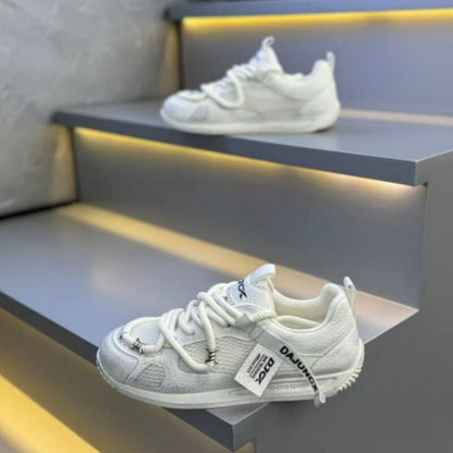Men's Summer 2026 New Fashionable Versatile Comfortable Casual Shoes, Leather Mesh Patchwork, Breathable Soft-Soled Lightweight Argan Shoes