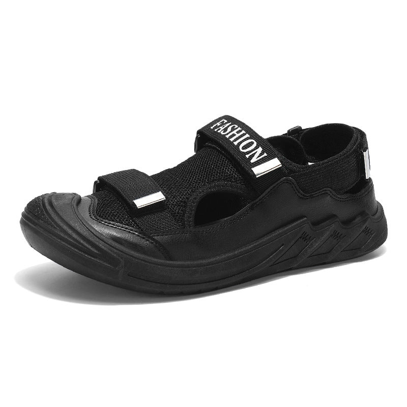 Men's Sandals Soft Sole, 2026 Summer New Rome Vacation Casual Beach Shoes, Clog Shoes, Breathable Closed-Toe Sandals