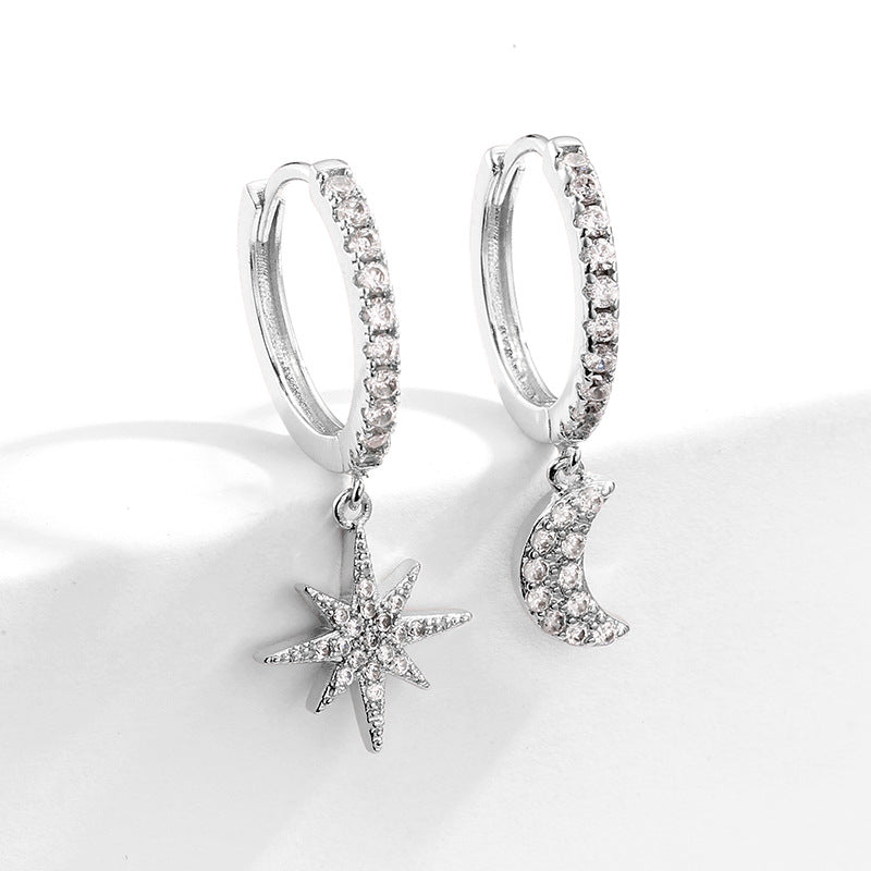 RAKOL designer creative small round hoop earrings for women, European and American fashionable simple geometric earrings, in stock wholesale