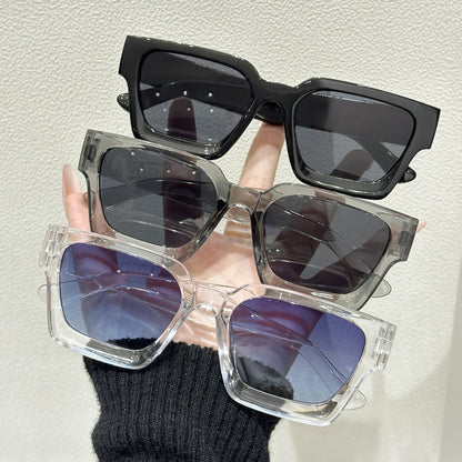 Classic square frame sunglasses 2025 cross-border hot sale wholesale full frame sunscreen men's and women's high-end face small sunglasses