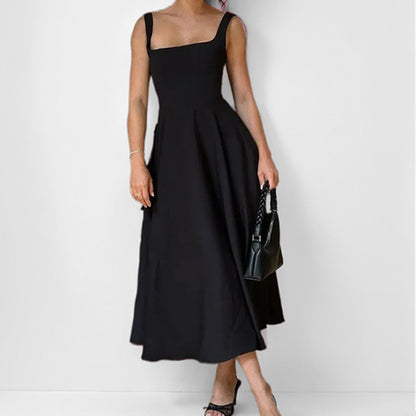 Cross-border 2026 Amazon's new European and American clothing simple temperament elegant suspender sexy backless dress 661