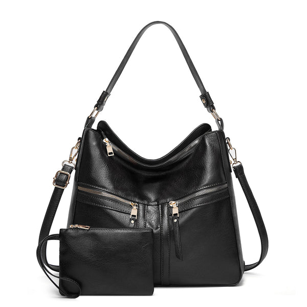 Cross-border hot women's bag 2024 new European and American soft leather large-capacity mother-in-law bag tote bag shoulder crossbody bag | Ciaura