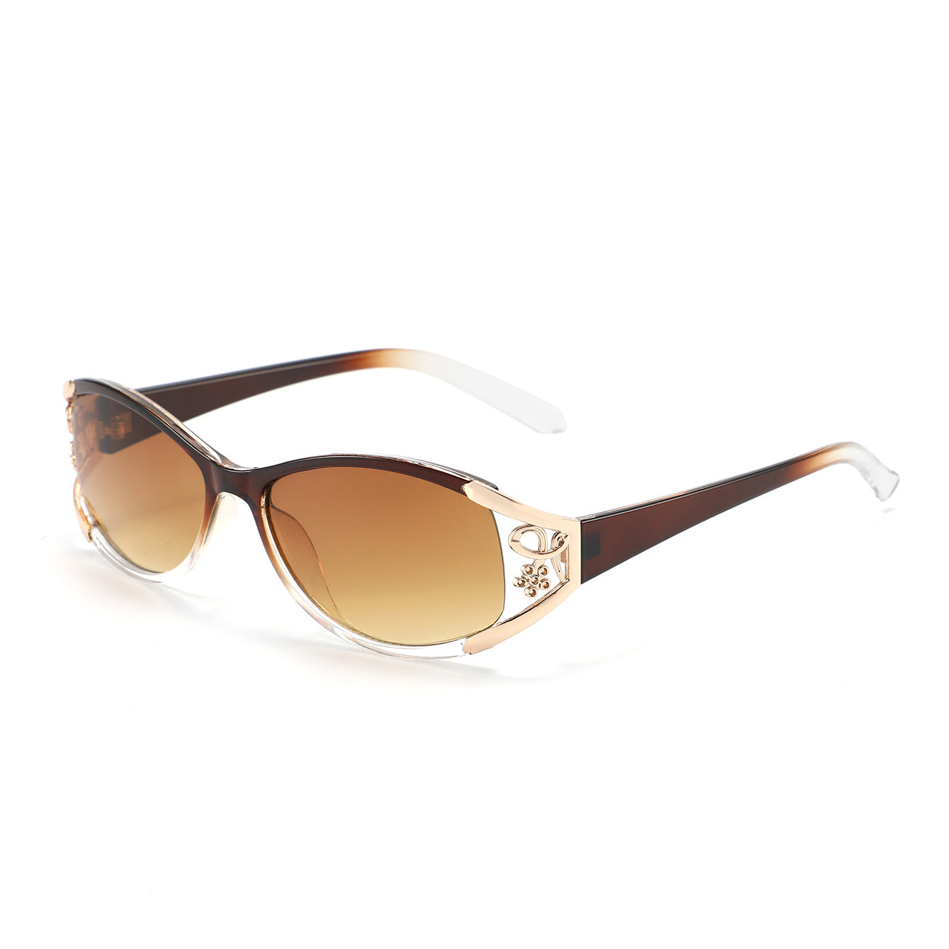 Metal hollow sunglasses, 2025 new women's premium sunglasses, unique hot girl disco fashion sunglasses