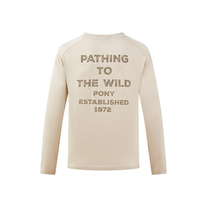 PONY1972 Boni Men's Athleisure Sweatshirt 2025 Spring New Long Sleeve T-Shirt 251M2BT01