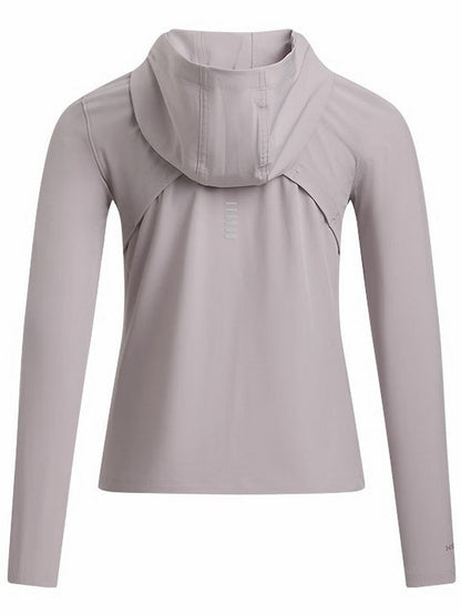 UA Under Armour Spring/Summer Women's Out The Storm Running Fitness Hooded Woven Jacket 1377043-009