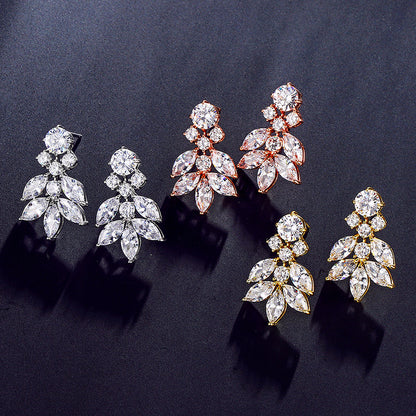 RAKOL cross-border new bridal dress accessories, European and American tassel earrings, necklace sleeves, wholesale accessories