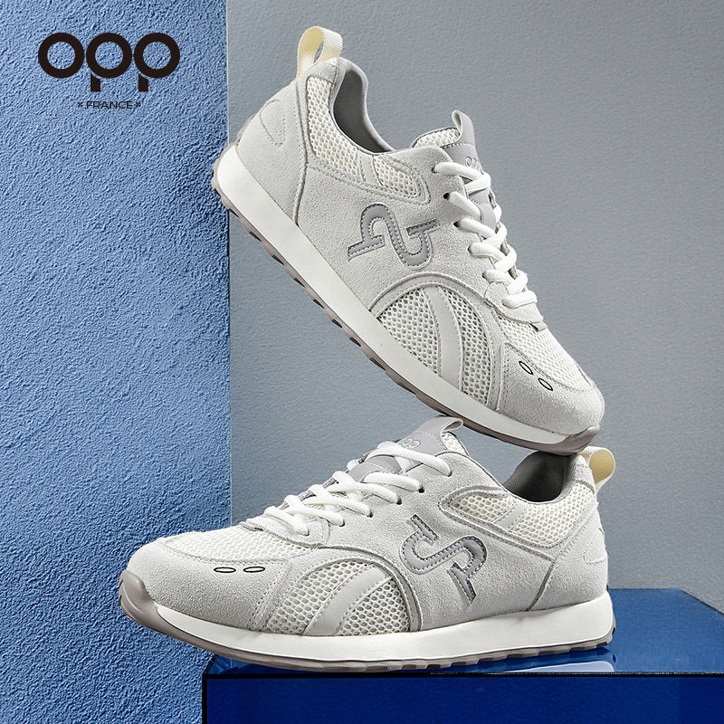 OPP Men's Shoes Spring 2026 New Men's Outdoor Sports and Leisure Shoes Retro Versatile Mesh Breathable Forrest Gump Shoes