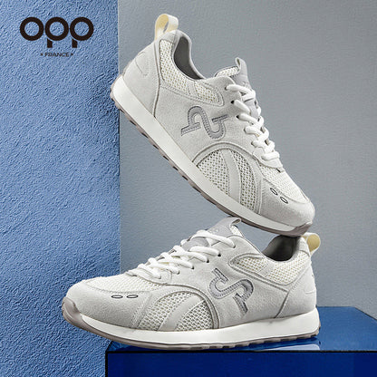 OPP Men's Shoes Spring 2026 New Men's Outdoor Sports and Leisure Shoes Retro Versatile Mesh Breathable Forrest Gump Shoes