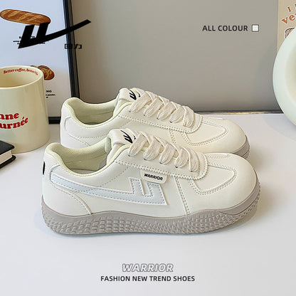 Pullback simple solid color good-looking German training shoes women's lightweight Korean autumn platform shoes fashionable sports high-value shoes