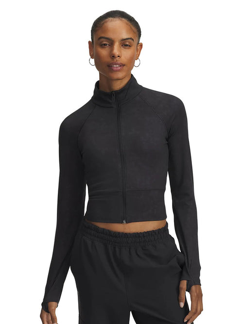 Under Armour Jacket Women's Autumn-Winter Meridian Athleisure Full Zip Cropped Jacket 6007093-001