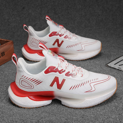 Primavera e outono New Balance Cool Run Teen Running Shoes verão Sapatos Masculinos Malha Respirável Absorção de Choque Leve Junior High School Casual