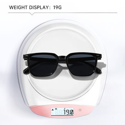 Simple polygonal rice nail sunglasses 2025 new cross-border personality men and women driving beach square sunglasses on behalf of the distribution