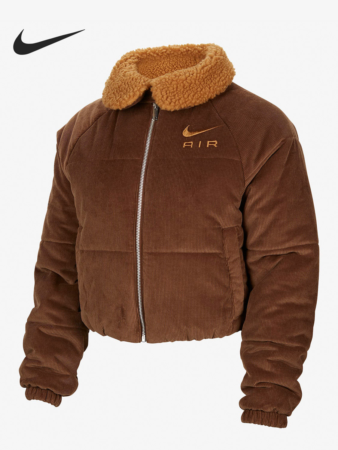 Nike/Nike Official Genuine Women's Corduroy Lapel Warm Athleisure Jacket DQ6931-259