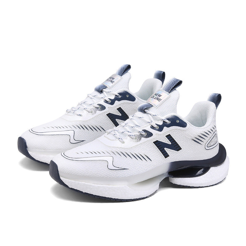 Primavera e outono New Balance Cool Run Teen Running Shoes verão Sapatos Masculinos Malha Respirável Absorção de Choque Leve Junior High School Casual