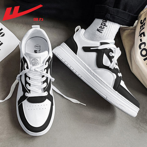 Back to casual and versatile design thick-soled white shoes low-top trendy board shoes men's sports outdoor fashion shoes