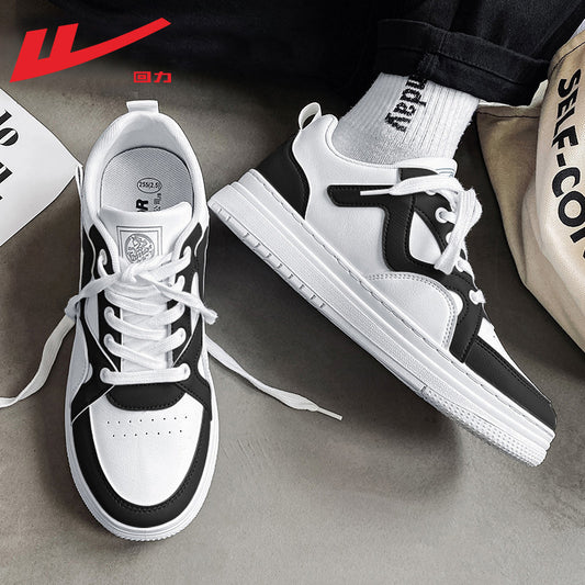 Back to casual and versatile design thick-soled white shoes low-top trendy board shoes men's sports outdoor fashion shoes