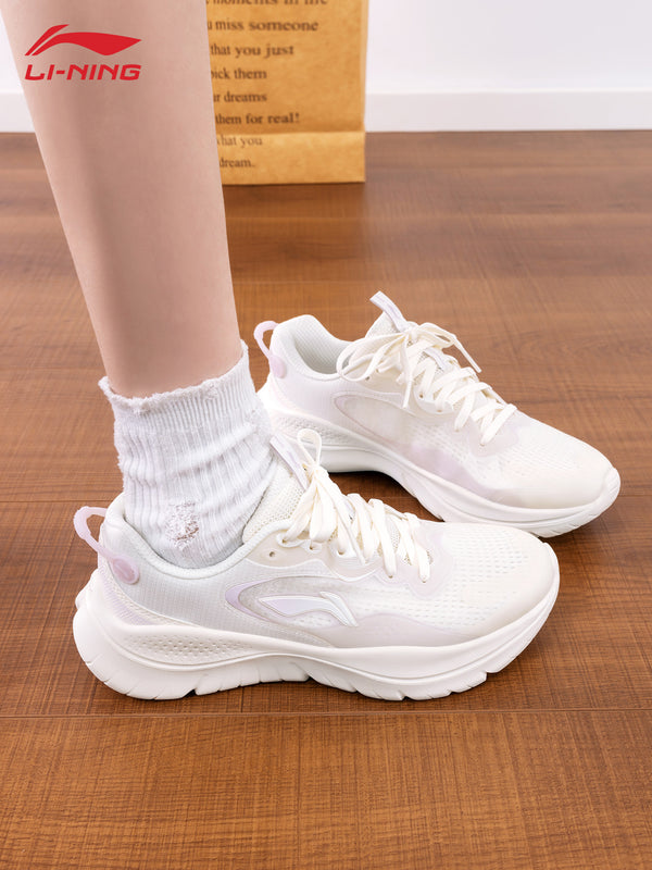 Li-Ning Running Shoes Lingyue Women's Shoes 2026 Summer New Breathable Lightweight Casual Shoes Women's Training Sports Shoes