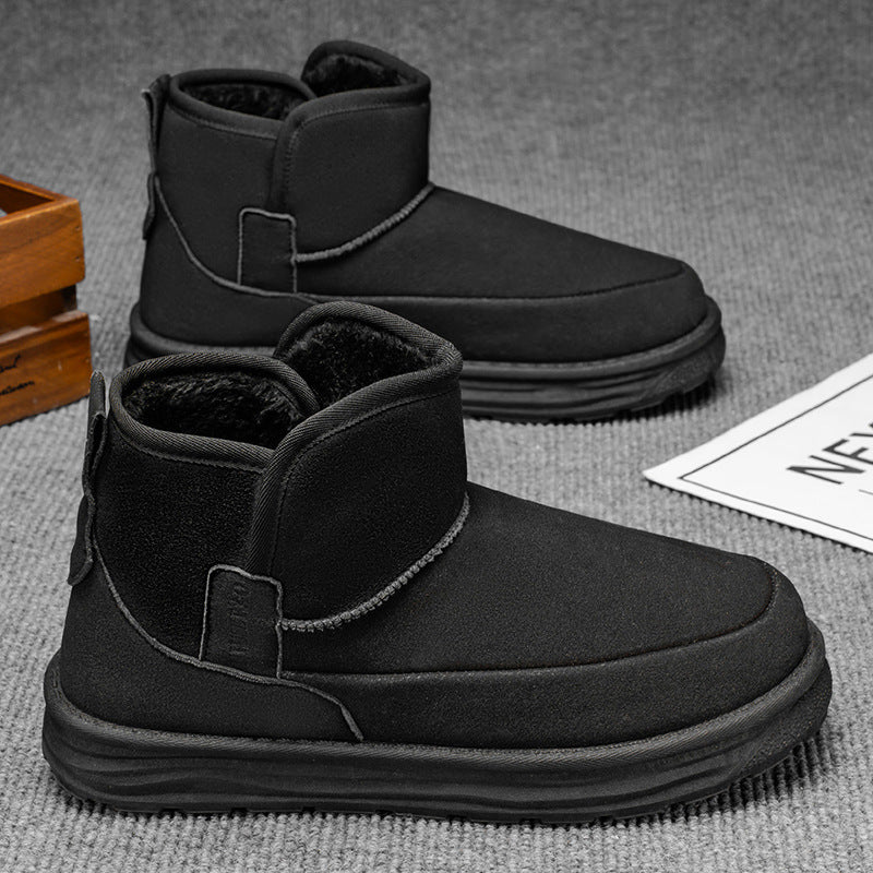 2025 Autumn/Winter Mid-Top Men's Snow Boots, Warm Fashion Boots, Outdoor Casual Men's Shoes, Sports Snow Boots for Men