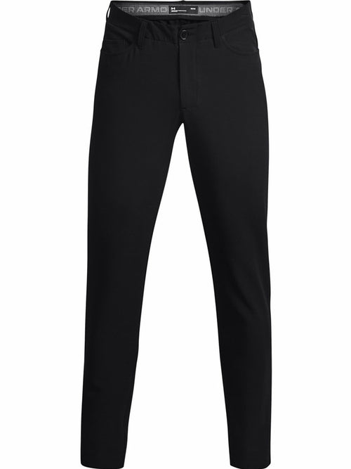 Calça de golfe para homem Under Armour UA Drive, em tecido elástico, para uso casual e confortável, preta (código 1364934).