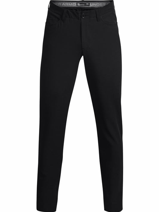 Calça de golfe para homem Under Armour UA Drive, em tecido elástico, para uso casual e confortável, preta (código 1364934).