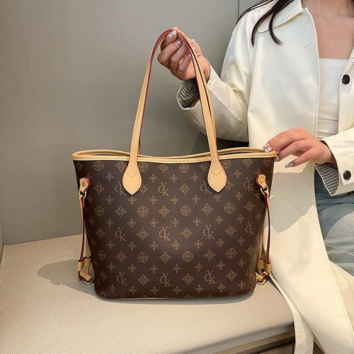 Internacional Grande capacidade Bolsa tote fashion estampado contraste de cores Bolsa minimalista para o dia a dia Bolsa de ombro atacado de fábrica Bolsa