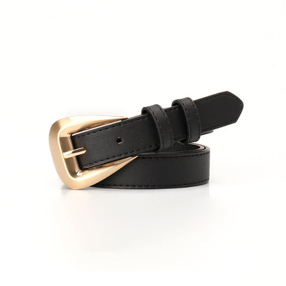 Versatile new niche trend women's belt simple cross-border decoration belt with jeans suit belt women