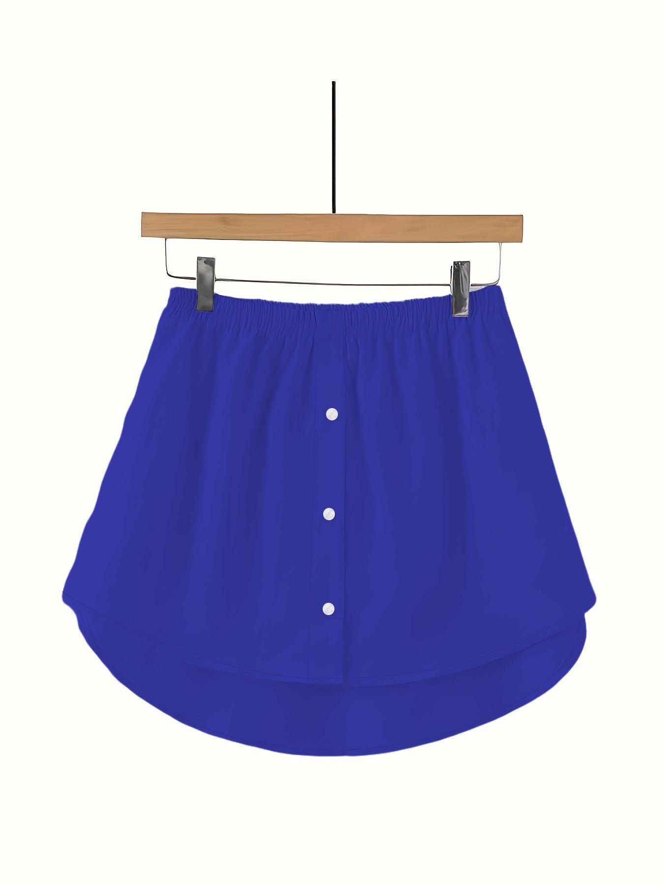 Popular cross-border versatile new shirt, faux-hem sweatshirt, paired with women's inner layer, Korean A-line skirt to cover the butt