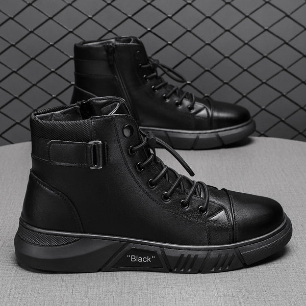 2026 Spring/Summer British Martin Boots Men's Solid Color Chelsea Boots Cross-border Foreign Trade Extra Large Size Short Boots Factory Direct Sale
