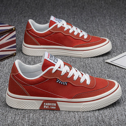 New men's canvas shoes, 2026 spring new casual versatile canvas shoes, breathable trendy fashionable youth shoes