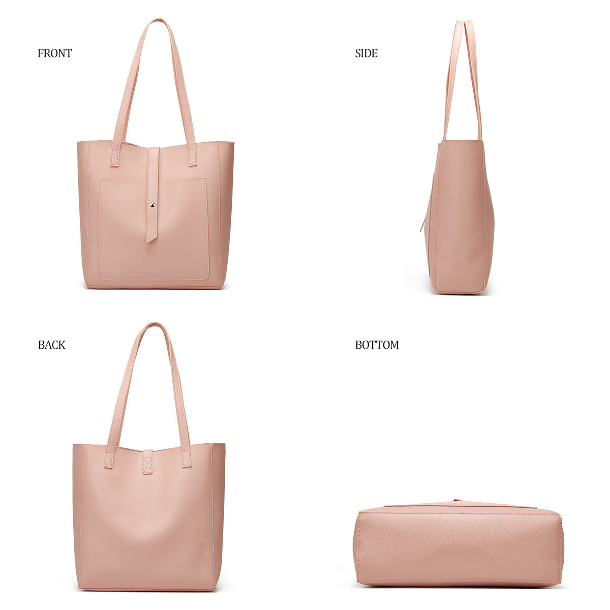 Foreign trade bag women's 2024 new simple fashion women's shoulder bag large capacity travel shopping bag wholesale