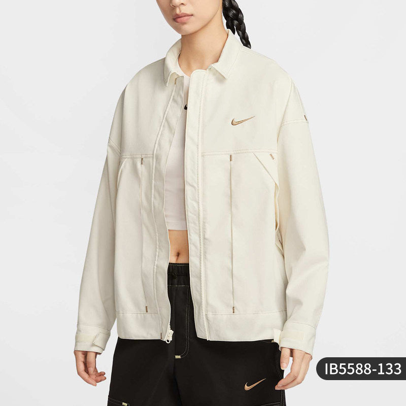 Nike Official Genuine New Women's Fashion Simple Sports Lapel Jacket Jacket IB5588-133