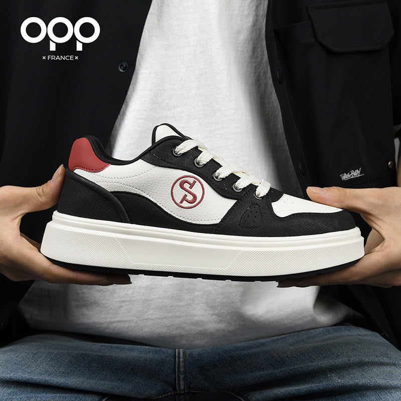 OPP men's shoes spring 2026 new men's light luxury versatile platform sports leisure low-top niche high-end board shoes