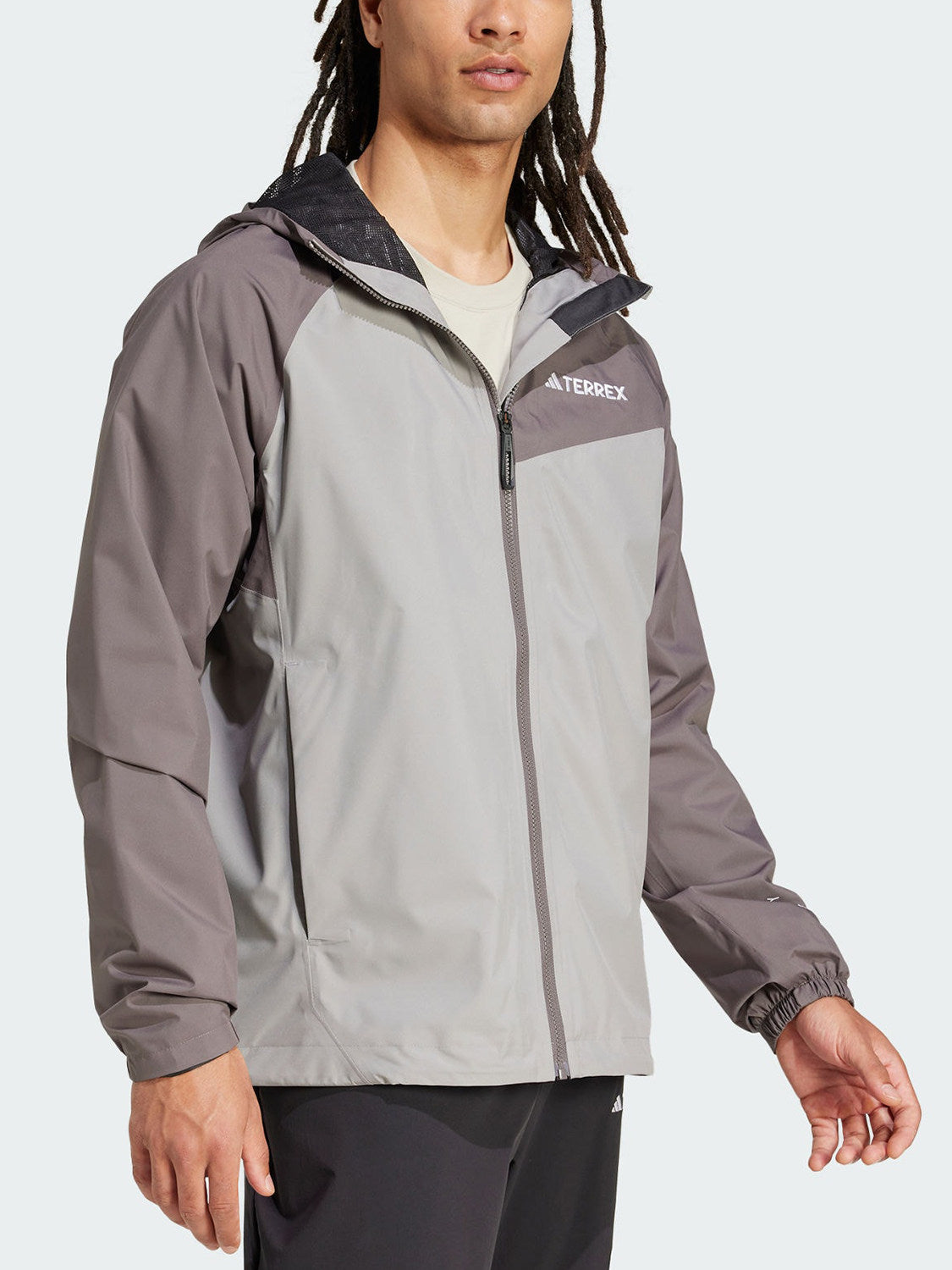 Adidas Official Genuine New Men's Style. Outdoor splicing loose hooded jacket JN8809