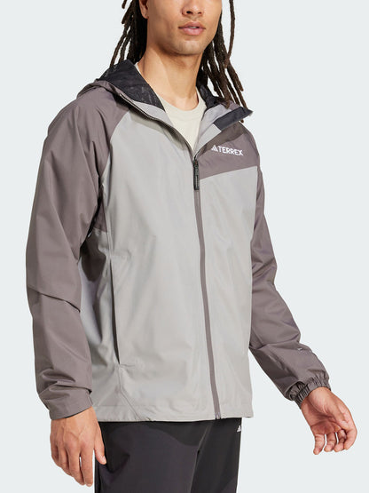 Adidas Official Genuine New Men's Style. Outdoor splicing loose hooded jacket JN8809