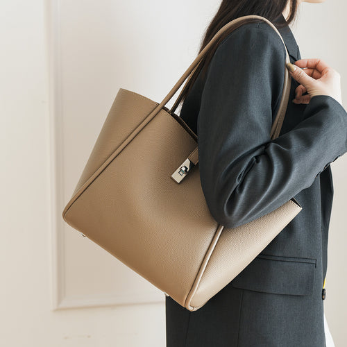 Bolsa tote Internacional minimalista Grande capacidade Bolsa Novo modelo fashion bolsa cesta feminina versátil acabamento sofisticado para o dia a dia Bolsa de ombro
